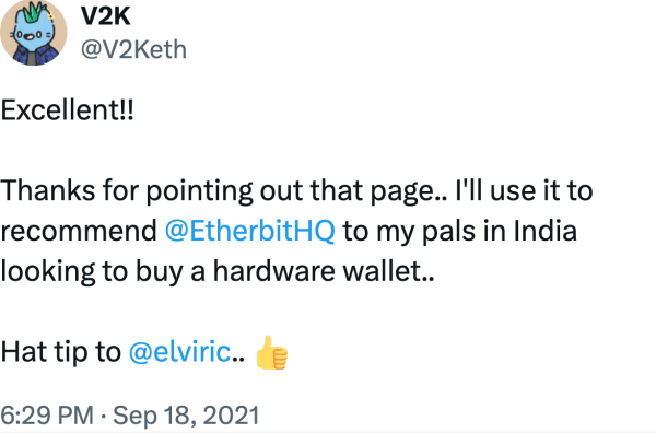 V2K (@V2Keth) reviews Etherbit.in