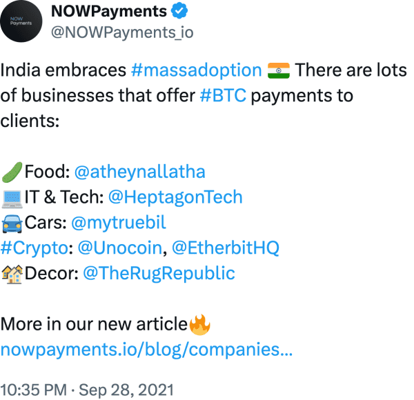 NOWPayments (@NOWPayments_io) reviews Etherbit.in