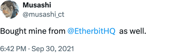 Musashi (@musashi_ct) reviews Etherbit.in