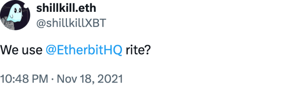 shillkill.eth (@shillkillXBT) reviews Etherbit.in
