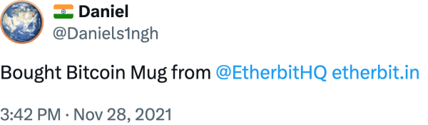 Daniel (@Daniels1ngh) reviews Etherbit.in