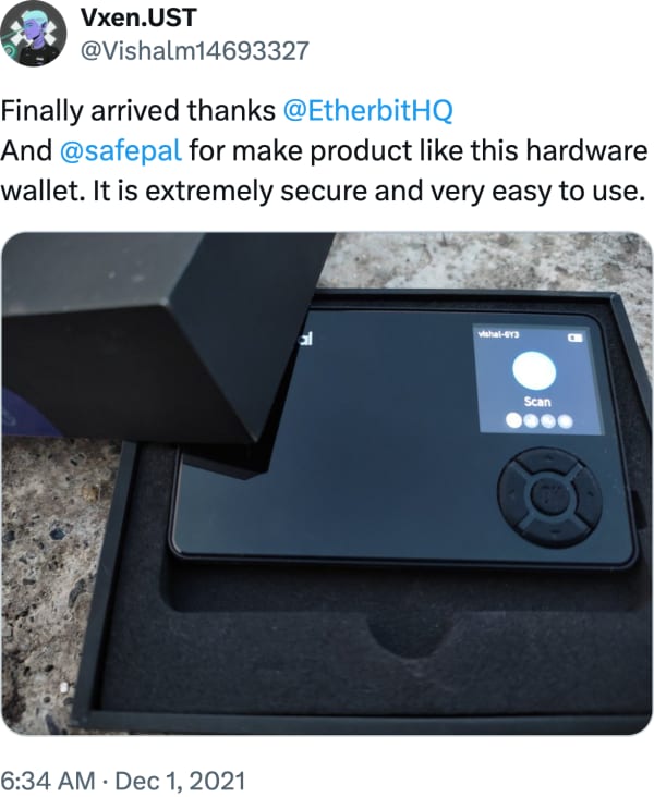 Vxen.UST (@Vishalm14693327) reviews Etherbit.in
