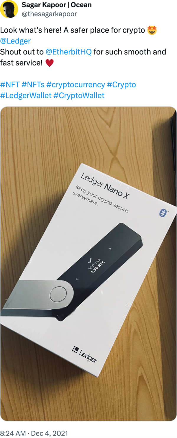 Sagar Kapoor | Ocean (@thesagarkapoor) reviews Etherbit.in