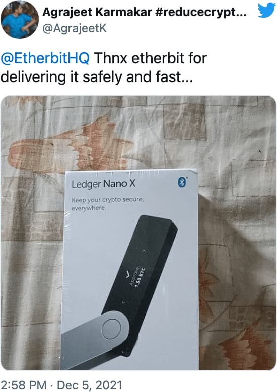 @AgrajeetK reviews Etherbit.in