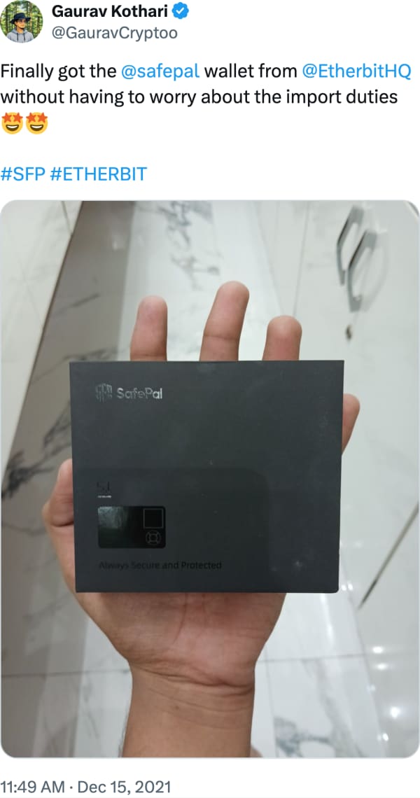 Gaurav Kothari (@GauravCryptoo) reviews Etherbit.in