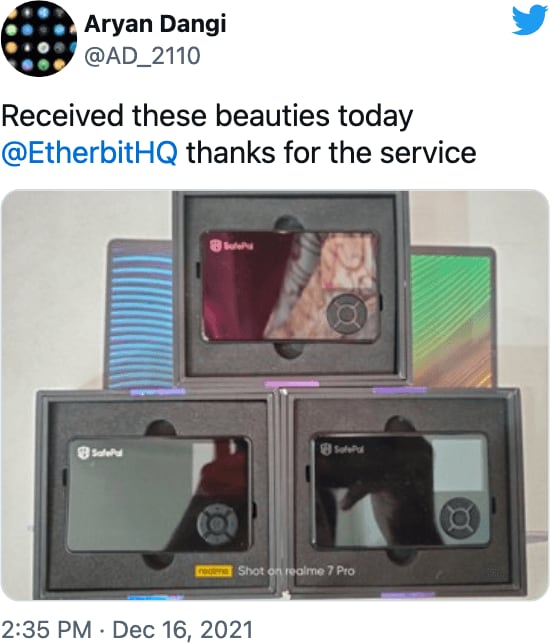 @ARYANDANGI11 reviews Etherbit.in