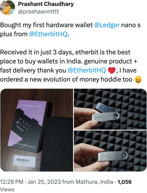 Prashant Chaudhary (@prashaanntttt) reviews Etherbit.in