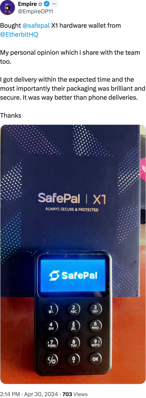 Empire ⊙ (@EmpireOP11) reviews Etherbit.in