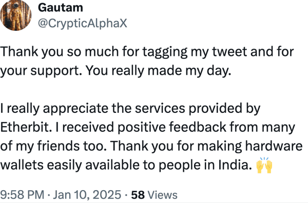 Gautam (@CrypticAlphaX) reviews Etherbit.in