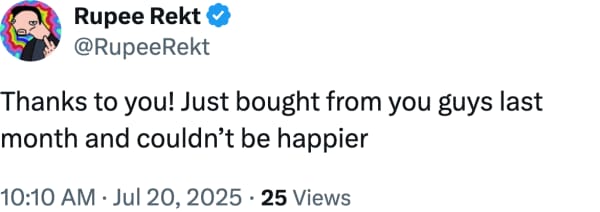 Rupee Rekt (@RupeeRekt) reviews Etherbit.in