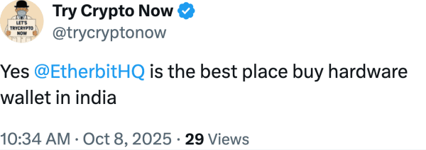 Try Crypto Now (@trycryptonow) reviews Etherbit.in
