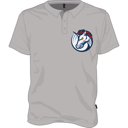 1inch Polo T-shirt - Grey / M