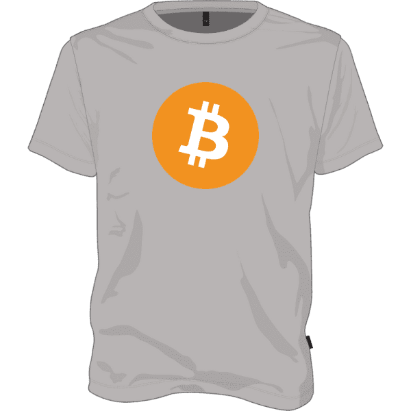 Bitcoin T-shirt - Grey / L - T-shirt - Merchandise - Etherbit India