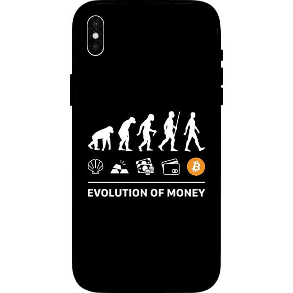Evolution of Money iPhone XS Case - Black
