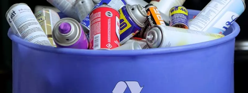 how to dispose of aerosol paint cans