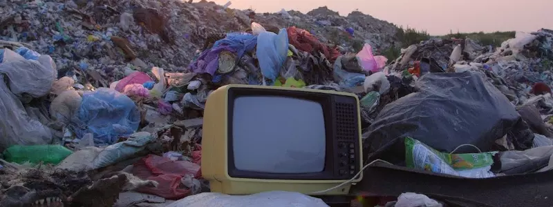 can a tv go in the trash