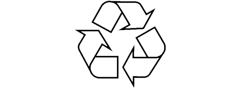 when is a recycle symbol used