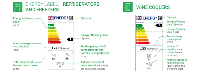 fridge freezer wine cooler energy rating label.webp