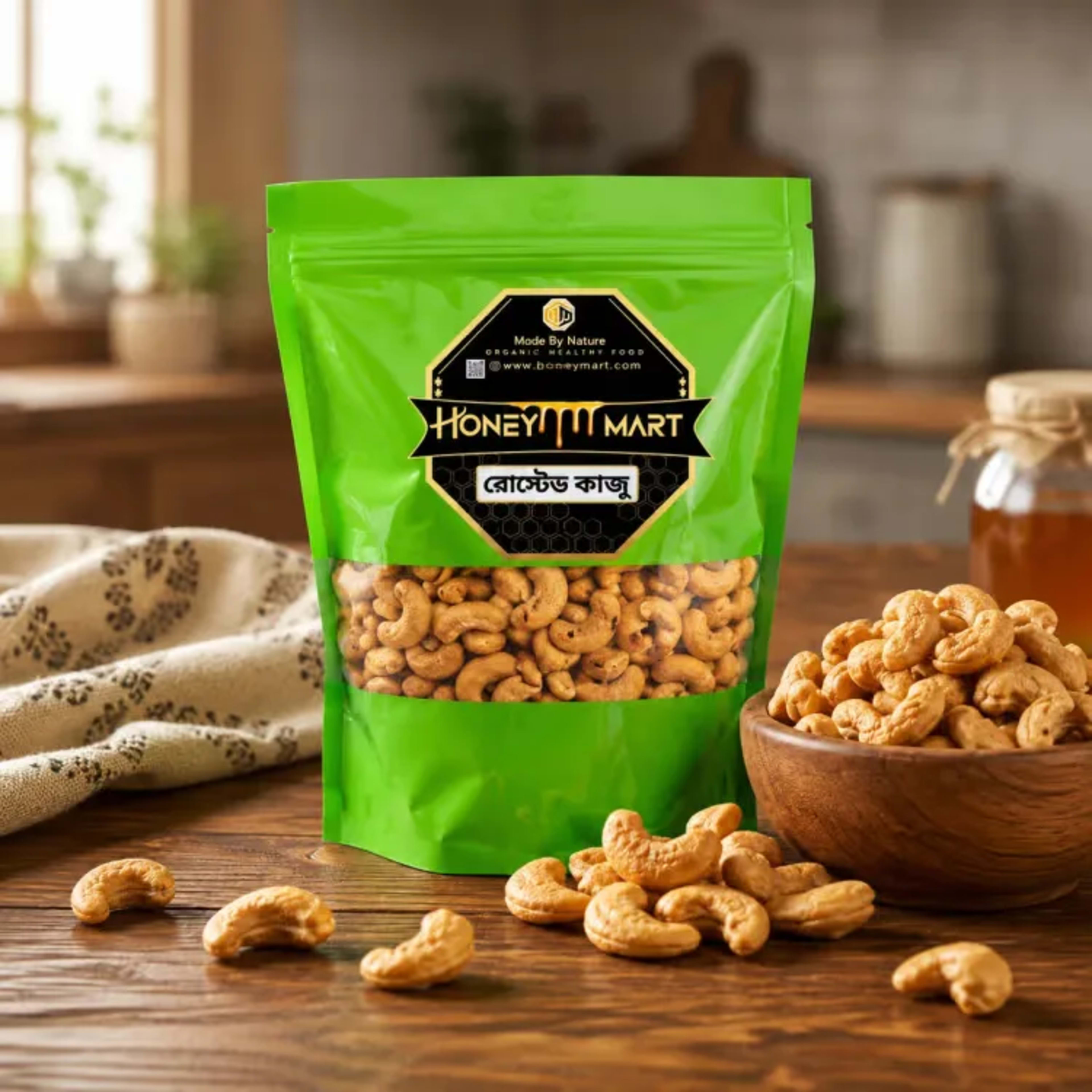 Premium Roasted Cashew Nut (কাজুবাদাম) - Crunchy & Fresh Quality | Prenaxo