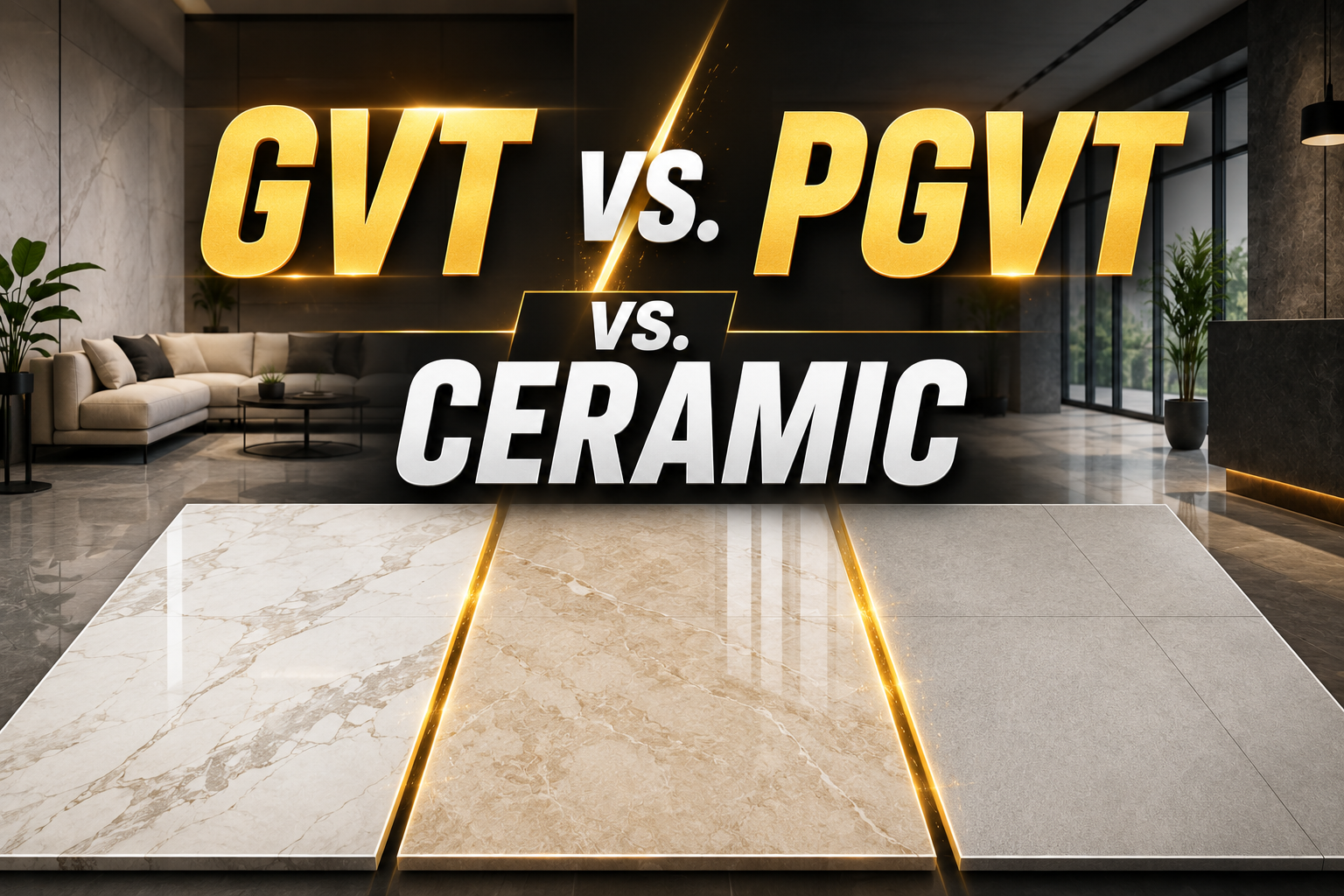 GVT vs. PGVT vs. Ceramic: The Ultimate Flooring Guide for High-Traffic Areas
