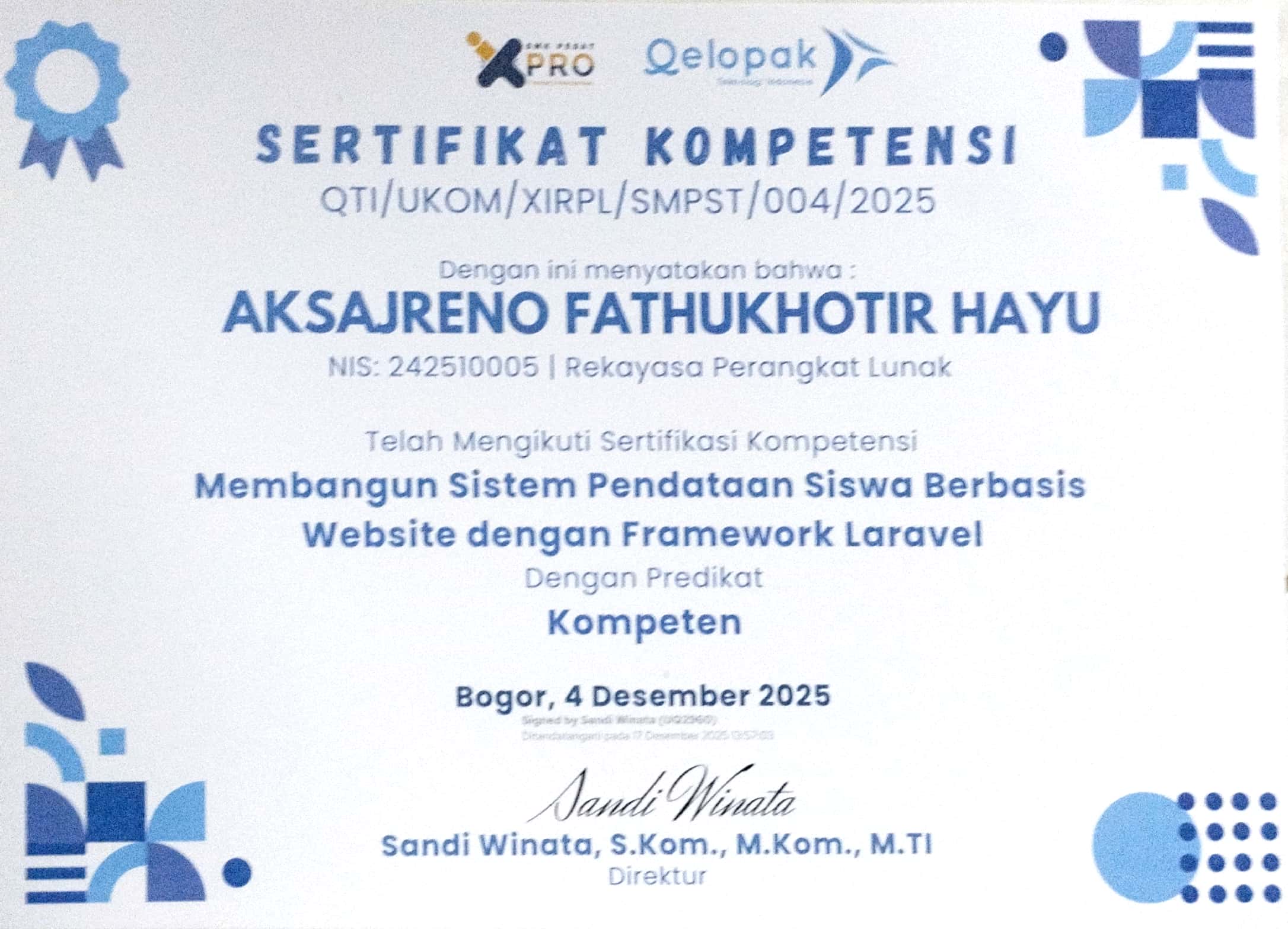Certificate 2