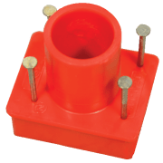 GJENNOMFMUFFE 1X20MM RØD