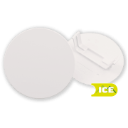 VEGGLOKK SNAP HVIT Ø100