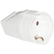 SKJØTEKONTAKT, M/JORD - HVIT