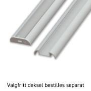 ETLED STRIP PROFIL BUET HVIT