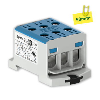 ETLINE KOBLINGSKLEMME BLÅ