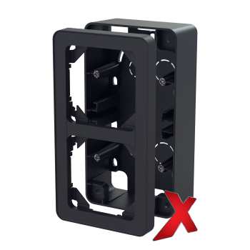 X.PÅVEGGSKAPPE 40MM DOBBEL