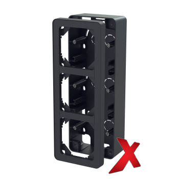 X.PÅVEGGSKAPPE 40MM TRIPPEL