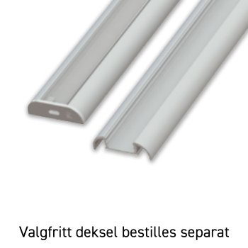 ETLED STRIP PROFIL BUET HVIT