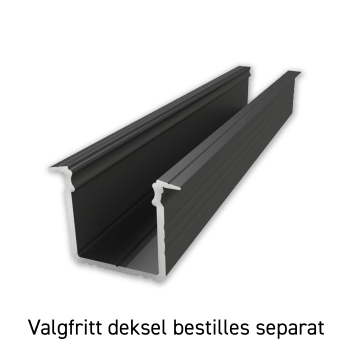 ETLED STRIP PROFIL HØY SORT