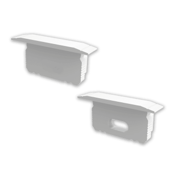 ETLED STRIP ENDEKAPPE LAV HVIT