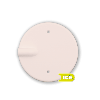 VEGGLOKK M/UTSPARING HVIT