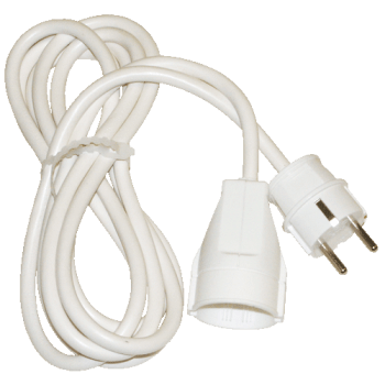 5 MTR SKJØTELEDNING M/J - HVIT