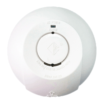 RØYKVARSLER OPTISK 230V HVIT