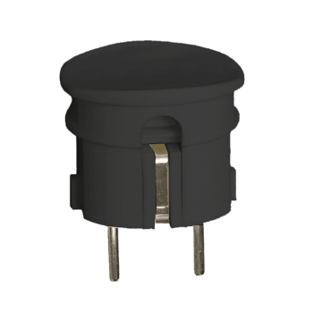 STØPSEL, M/JORD, SIDE- SORT