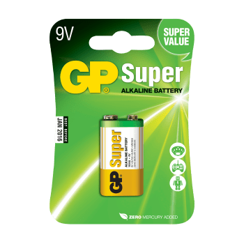 GP SUPER 9V BATTERI 1-PAKK