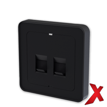 X.DATA DEKSEL 2xRJ45 RETT