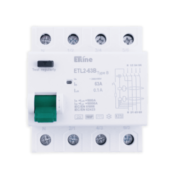 ETLINE JFB 4P4M 63A 100mA