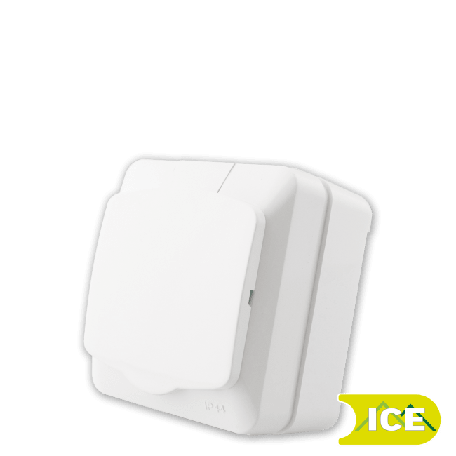 STIKK PÅVEGG M/J ENKEL IP44