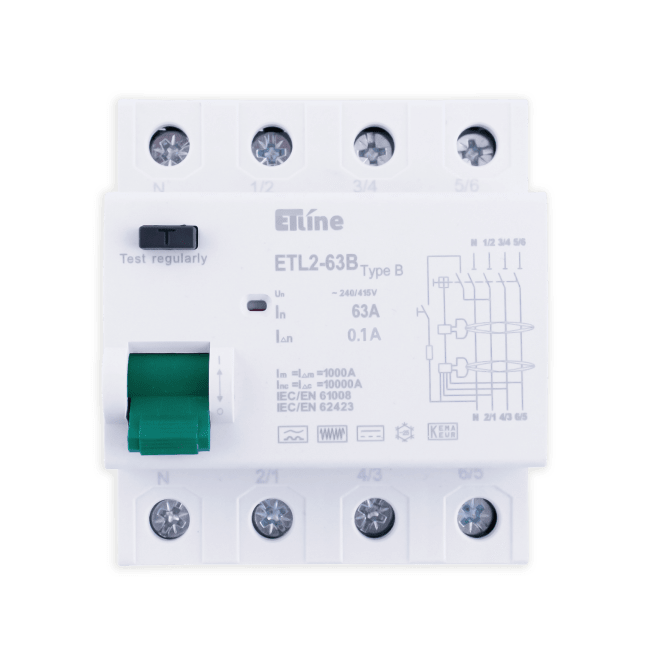 ETLINE JFB 4P4M 63A 100mA