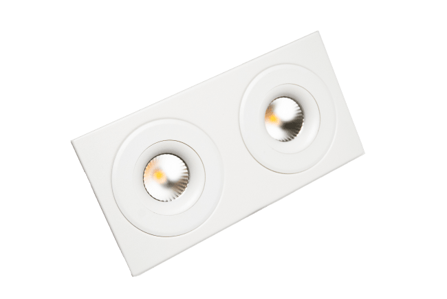 ETLED DECO RAMME 2 HULL HVIT