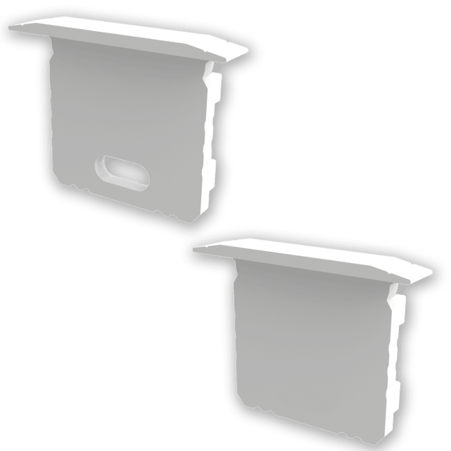 ETLED STRIP ENDEKAPPE HØY HVIT