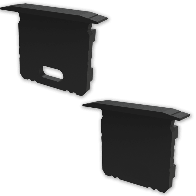 ETLED STRIP ENDEKAPPE HØY SORT