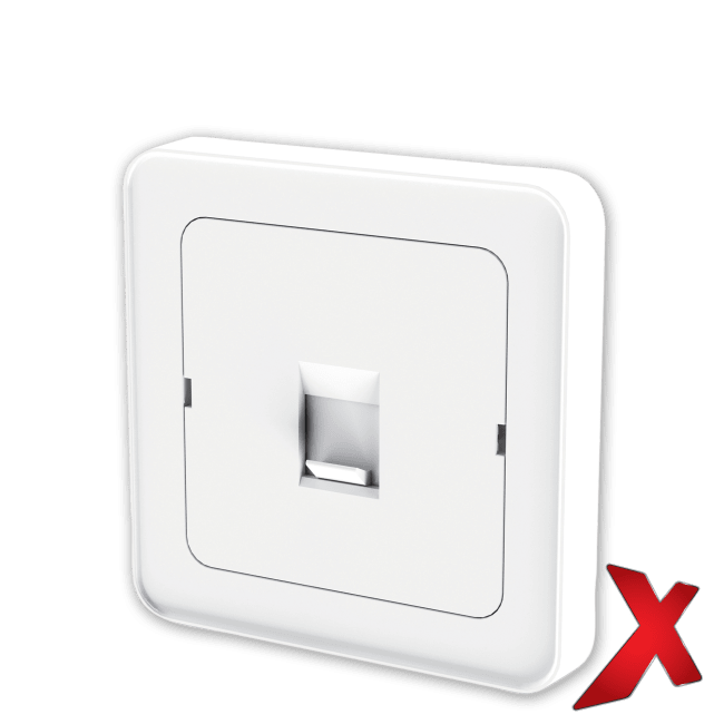 X.DATA DEKSEL 1xRJ45 RETT