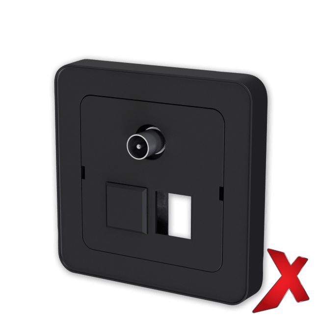 X.DEKSEL 2XRJ45+KOAX