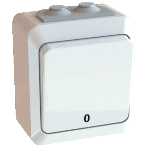 BRYTER PÅVEGG 2-POL IP44